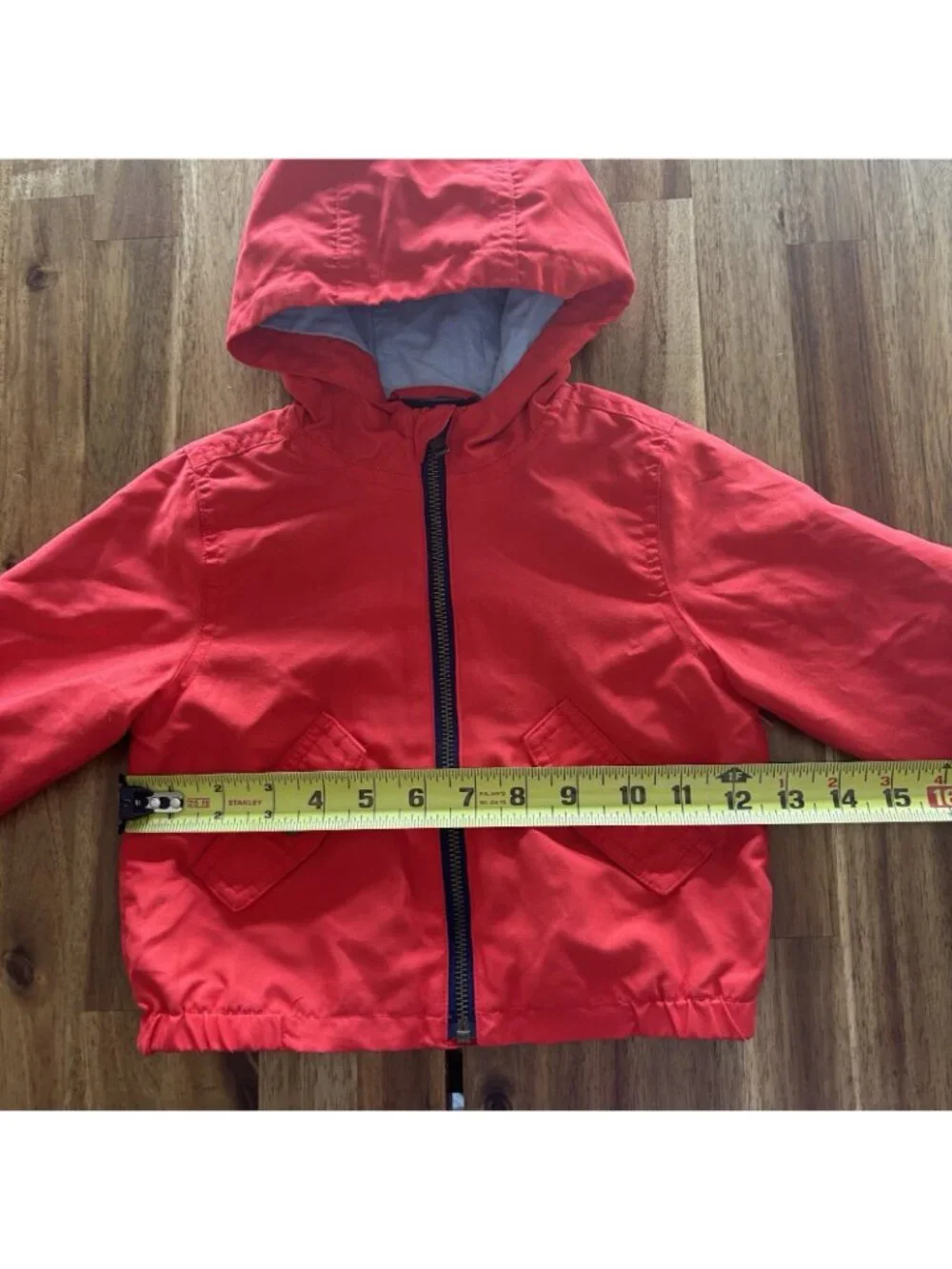 Janie & Jack Jacket Baby Size 12-18 Months Orange‎ Hooded Play Casual Preppy